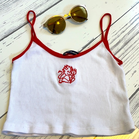*RARE* Brandy Melville Skylar Baby Devil Tank - Picture 2 of 3